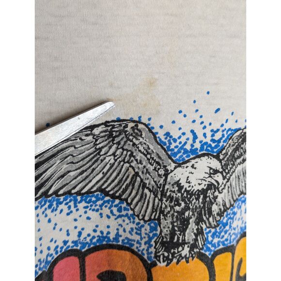 Vintage Thrashed Sturgis 2004 Motorcycle T Shirt Sz 3XL Cotton Made in USA 64th - Picture 8 of 16